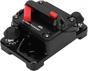 Circuit Breaker Auto Reset Fuse Holder Waterproof Copper Switch Red DC12‑42V for Marine Vehicle (40A)