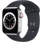 Apple Watch Series 6 40mm Silver Aluminium Case GPS + Cellular Sports Band [~Renewed]