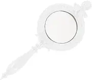 Handheld Mirror Portable Resin Makeup Mirror for Travel and Home Use Lightweight with Handle for Makeup Vanity Bedroom Office and