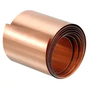 Copper Thin Foil Roll Sheet, 0.1x40x1000mm Pure Copper Foil Sheet