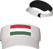 [Generic] National Emblem of Hungary Sun Visor Hats Hungarian Sunscreen Visor Cap for Sport Beach Tennis Golf Running Hiking