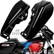 Mid-Frame Air Deflectors Heat Shields Deflector Compatible for Harley Davidson Touring Street Glide FLHX 2024-up, Road Glide FLTRX 2024-up, CVO Road Glide ST FLTRXSTSE 2024-up (Gloss Black)