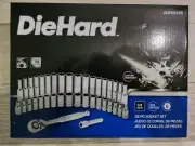 DieHard 1/4" Drive Ratchet Socket Set, SAE & Metric, 38-Piece, 72 Tooth