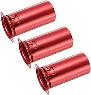 uxcell 9 pins Ceramic Vacuum Tube Socket Valve 53mm Aluminum Shield for 12AX7 12AU7 ECC83 ECC82 Tube,Red Pack of 3