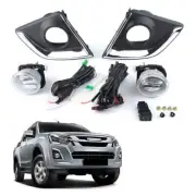 Pair 12V Front Fog Work Light For Isuzu D-Max Hi-lander V-Cross Ute 4WD 16 -18