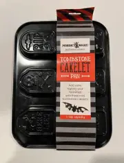 Nordic Ware 5 Cup Tombstone Halloween RIP Cakelet Cake Pan NEW