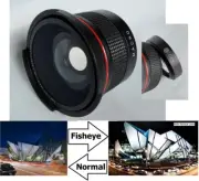 Super Wide NEW Hi Definition Fisheye Lens For Panasonic LUMIX DC-FZ80