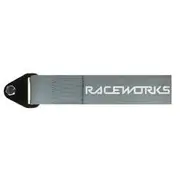 Raceworks Silver Flexible Tow Strap - VPR-021SR