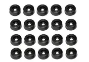250 MEDIUM ROUND RUBBER FEET BUMPERS 0.859 W x 0.312 H - MADE IN USA / FREE S&H