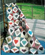 HEARTS OF CHIPPEWA --- APPLIQUE VINTAGE QUILT PATTERN