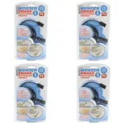 4 Sink Snake Drain Hair Removal Cleaner Tool Clog Drain Unclog Slow Sink Tub ...