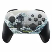 "Great Wave" Soft Touch Nintendo PRO Switch Custom Controller Unique Design