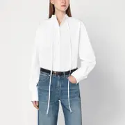 [GUCCI] White shirt in cotton poplin 44 IT White