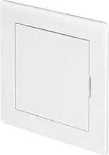 Access Panel Door 4'' x 4'' Inch - White Opening Flap Cover Plate - Box Door Lock - Door Latch