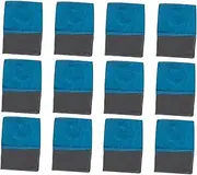 Mipcase 12Pcs Pool Cue Chalk Friction Increasing Powder for Billiard Games Non Clumping Smooth Coating Essential Pool Table Supplies for Training and Matches