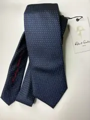 New w ️ Robert Graham Elegant Navy Blue Silk Tie Knowledge Wisdom Truth Embrd.