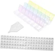 PLAFOPE 1 Set Portable Storage Container for Drill Painting Rhinestone Art Craft Organizer with Opening Tray and Spoon for Beads Jewelry and Items
