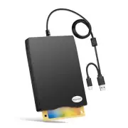 Floppy Disk Reader USB Type A/C Floppy Disk Drive/Player/Converter Black