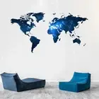 World Map Decal World Map Kids Wall Stickers for Bedroom Wall Decoration Art