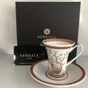 VERSACE Etoiles de la Mer ESPRESSO CUP & SAUCER 5 inch Rosenthal New BOX