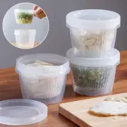 Garlic Food Container Box Kitchen Ginger Onion Round Storage Drain Sealed