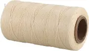 Voniecop 260M 150D 1MM Leather Sewing Waxed Wax Thread Hand Needle Cord Craft DIY :Cream-Coloured