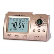 Islamic Azan Alarm Table Clock, Islamic Digital Clock, Muslim Azan Alarm Table Clock for All Prayers Qibla Direction, Gold Color