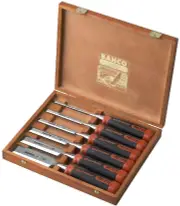Bahco 434-S6-EUR - Chisel Set - 6 Piece Wooden Box