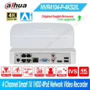 Dahua NVR4104-P-4KS2/L 4CH 4PoE Smart Network Video Recorder 1U 1HDD HDMI P2P