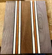 9 PIECE WALNUT PADAUK SAPELE AND MAPLE CUTTING BOARD KIT WOOD LUMBER