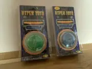 VINTAGE 1999 Hyper Yoyo Pro Spinner Professional Auto Return System BLUE & GREEN