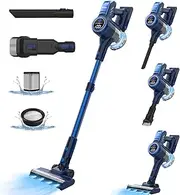 [Sejoy] Vacuum Cleaners for Home, 25Kpa Cordless Vacuum Cleaner for Pet Hair, Rechargeable Lightweight Stick Vacuum for Carpet and Floor