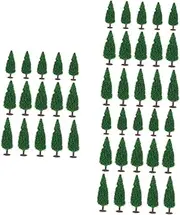 45 Pcs Artificial Pine Tree Artificial Cedar Railroad Model Mini Pine Tree Xmas Frosted Sisal Trees Household Decor Outdoor Statues Durable Wire and Sponge. Miniature Accessories
