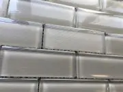 Mardi Gras 1-1/2" x 4" Toulouse Striped Glass Mosaic Kitchen Wall Tile