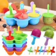 4 Pack Ice Pop Molds, Mini 7-cavity Ice Pop Molds Dessert Ice Cream Frozen Pops