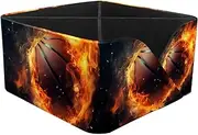Desk Organizers and Storage,Small Desk Organizer,1-Pc,Flame and Retro Basketball