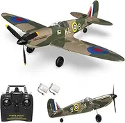 Remote Controlled Aircraft 76112, one Key Rolling Fixed Wing Electric Propeller Aircraft Model, Old-Fashioned Remote Controlled Fighter Glider, 6-axis Gyroscope, 14+(Dual Battery)