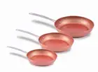 Nuwave 3pcs Duralon Non Stick Frying Pan Fry Pan Set Induction Ready Cookware