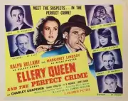Ellery Queen And The Perfect Crime Lobby Card center in color Marg- Old Photo