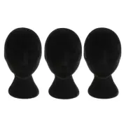 3x Female Mannequin Manikin Head Model Retail Shop Wig Glasses Display Stands Fo