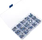 jojofuny Assorted Potentiometer Kit 280pcs Variable Resistor Set 14 Values Metal Construction