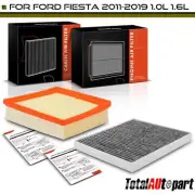 1x Engine & 1x Activated Carbon Cabin Air Filter for Ford Fiesta 2011-2019 1.6L (for: Ford)
