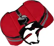 Backpack Dog Camping Backpacks Doggie Backpack Carrier for Small Dogs Dog Saddle Suitcase Backpack for Travel Pet Harness for Medium Dogs Hiking Back Pack Out Bag Basket Travel Kit