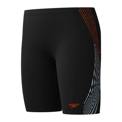 Speedo Boys Tech Panel Jammer - Black/Red Ginger - 5-6