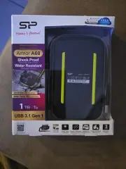 Silicon Power Armor A60 Rugged Shockproof USB 3.0 External Hard Drive - Black