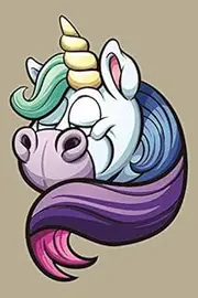 Unicorn Rainbow Mane: Blank Lined Notebook, Journal or Diary