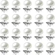 [Xyzabcds] Cover Up Buttons, 30 PCS Pearl Lapel Pin for Shirts, Dresses, Cardigan Collar (1.2cm/0.47in)