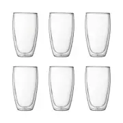 Bodum Pavina Double Wall 450ml Large Glass 6 Piece Set