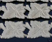 German Dresden Scrap Art Die-Cut Rose Gold Foil Paper Foliage LEAF BORDER TRIM