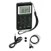 NEW AM / FM Pocket Radio Walkman Digital LCD Screen With 3.5mm Earphone